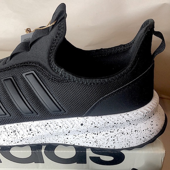 ADIDAS CLOUDFOAM X_PLRPULSE Black w Speckled Soles Slip On Shoes Unisex NIB - Picture 15 of 17